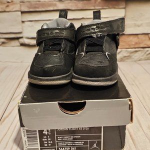 Toddler Jordan Flight 45 Size 4.5 Black with Gray in box